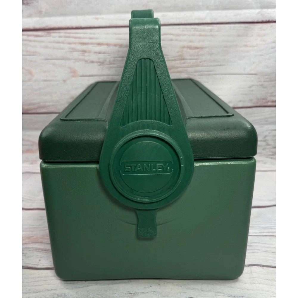 Vintage Stanley Aladdin Cooler Green Insulated Divided Lunch Box USA